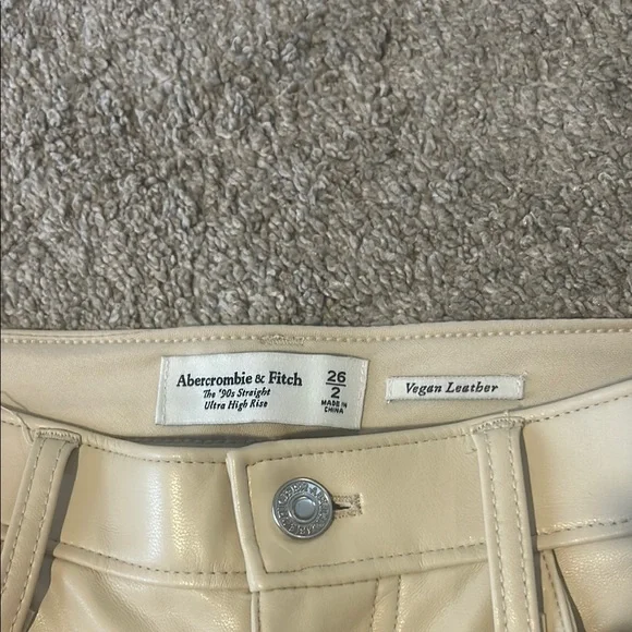 Abercrombie leather pants - Picture 2 of 4